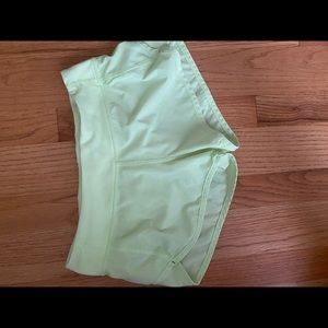 neon green ivivva shorts